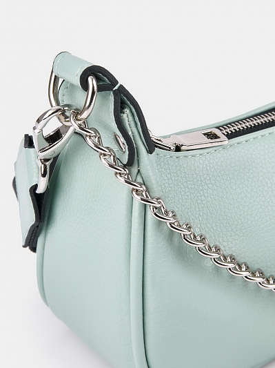 Сумка женская, мятная, 25x8x11