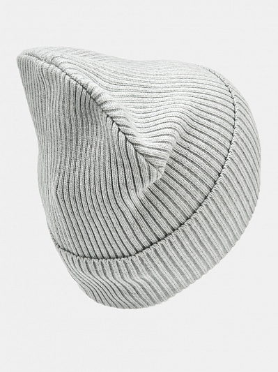  Шапка женская вязаная, серая