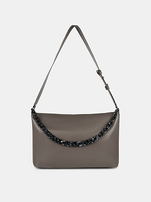 Сумка женская, коричневая, 46х15х25